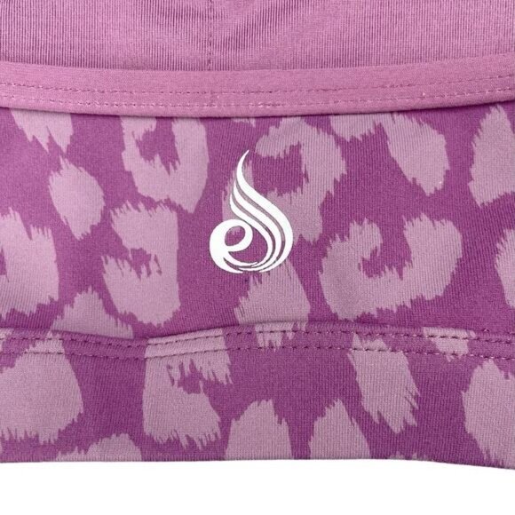 RYDERWEAR Animal Sports Bra Sz Small Leopard Purple - Picture 7 of 8